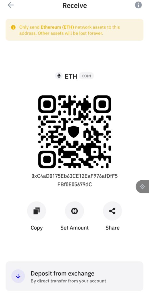 copy address from trust wallet