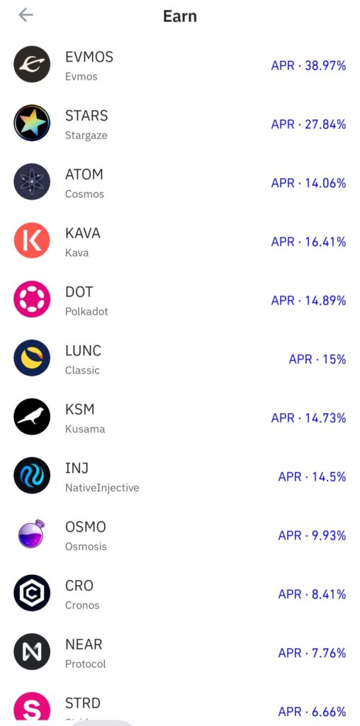 stake crypto in trust Wallet