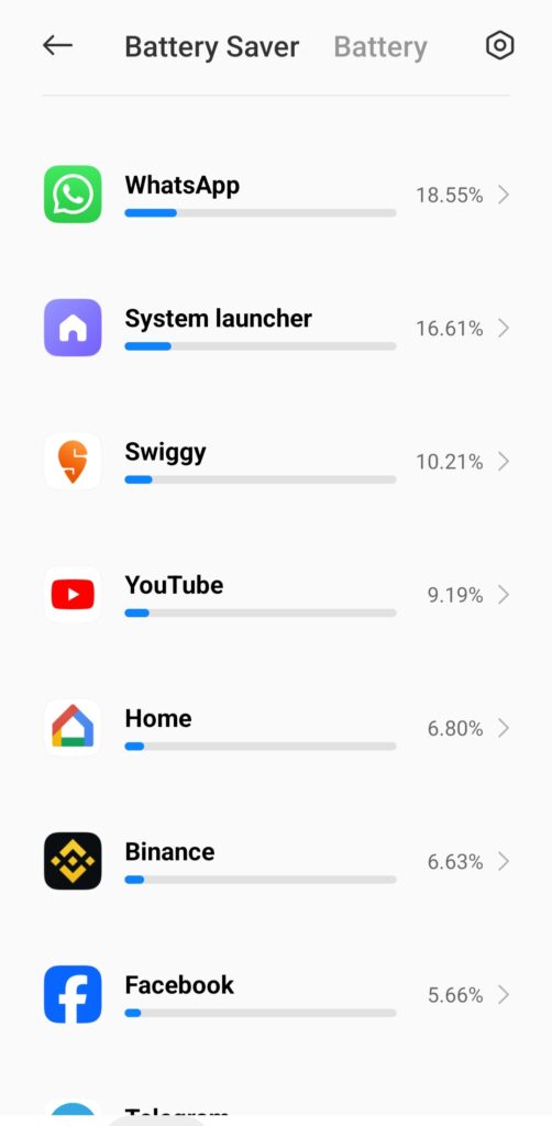 how to check which Applications are using how much of your smartphone battery
